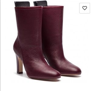 Stuart Weitzman Brooks Cabernet Burgundy Ghent Boots sz 6